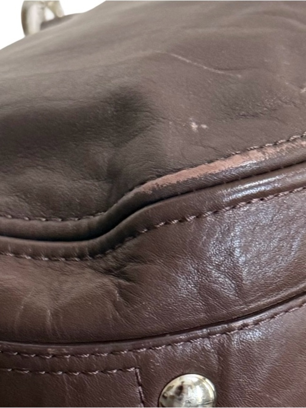Authenticated Coach Vintage Zoe Glove-Tanned Leather Shoulder Bag in Brown! COA! - Picture 11 of 13